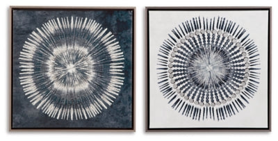 Monterey Wall Art (Set of 2) | Blue/White | Ancho: 65.1cm - Alto: 65.1cm - Prof: 5.1cm