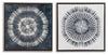 Monterey Wall Art (Set of 2) | Blue/White | Ancho: 65.1cm - Alto: 65.1cm - Prof: 5.1cm