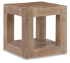Waltleigh End Table | Distressed Brown | Ancho: 568.45 - Alto: 587.5 - Prof : 568.45