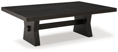 Galliden Coffee Table | Black | Ancho: 137.2cm - Alto: 46.4cm - Prof: 91.4cm