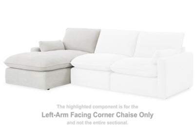 Gimma Left-Arm Facing Corner Chaise | Gray | Ancho: 96.5cm - Alto: 91.4cm - Prof: 165.1cm