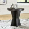 Galliden End Table | Black | Ancho: 61.0cm - Alto: 61.3cm - Prof: 61.0cm