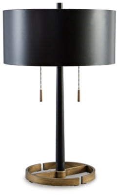 Amadell Table Lamp | Black/Gold Finish | Ancho: 38.1cm - Alto: 61.0cm - Prof: 38.1cm