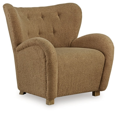 Larbell Accent Chair | Camel | Ancho: 86.7cm - Alto: 83.2cm - Prof: 81.9cm