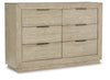Hennington Dresser | Bisque | Ancho: 161.3cm - Alto: 105.1cm - Prof: 45.7cm