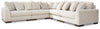 Lyndeboro 5-Piece Sectional | Natural | Ancho: 335.3cm - Alto: 99.1cm - Prof: 335.3cm