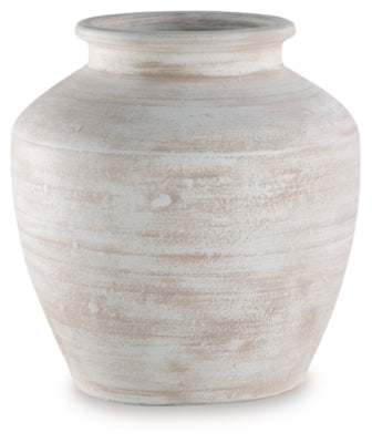 Meadie Vase | Distressed White | Ancho: 27.3cm - Alto: 30.5cm - Prof: 27.3cm