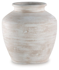 Meadie Vase | Distressed White | Ancho: 27.3cm - Alto: 30.5cm - Prof: 27.3cm