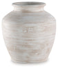 Meadie Vase | Distressed White | Ancho: 27.3cm - Alto: 30.5cm - Prof: 27.3cm