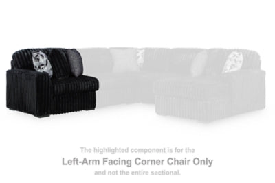 Midnight-Madness Left-Arm Facing Corner Silla