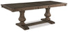 Johnelle Extension Dining Table | Gray | Ancho: 101.6cm - Alto: 76.8cm - Prof: 239.7cm