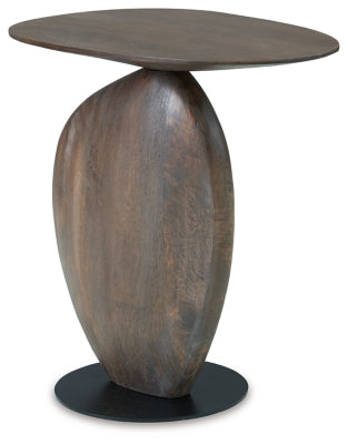 Cormmet Accent Table | Brown/Black | Ancho: 50.5cm - Alto: 53.3cm - Prof: 33.0cm