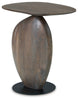 Cormmet Accent Table | Brown/Black | Ancho: 50.5cm - Alto: 53.3cm - Prof: 33.0cm