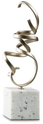 Pallaton Sculpture | Champagne/White | Ancho: 18.4cm - Alto: 53.3cm - Prof: 10.2cm