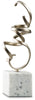 Pallaton Sculpture | Champagne/White | Ancho: 18.4cm - Alto: 53.3cm - Prof: 10.2cm