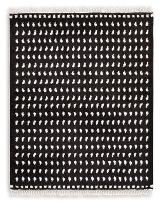 Minston 8' x 10' Rug | Black/White | Ancho: 248.9cm - Alto: 1.9cm - Prof: 310.5cm