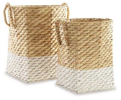 Winwich Basket (Set of 2) | Antique White/Brown | Ancho: 0.0 - Alto: 0.0 - Prof : 0.0