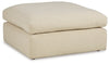 Elyza Oversized Accent Ottoman | Linen | Ancho: 106.7cm - Alto: 50.8cm - Prof: 106.7cm