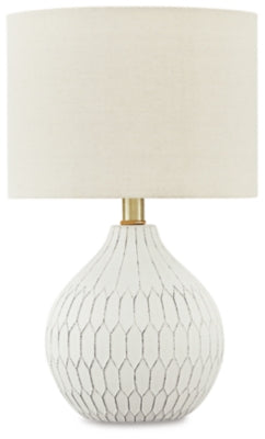 Wardmont Table Lamp | White | Ancho: 27.9cm - Alto: 44.4cm - Prof: 27.9cm