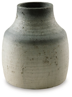 Moorestone Vase | Gray/Black | Ancho: 28.3cm - Alto: 33.7cm - Prof: 28.3cm