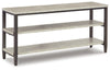 Shybourne Sofa Table | Gray/Aged Bronze | Ancho: 1200.15 - Alto: 584.2 - Prof : 339.85