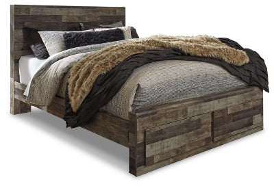 Cama con Paneles con 2 Cajones de Almacenamiento Derekson Queen Americana
