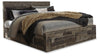 Cama con Paneles con 6 Cajones de Almacenamiento Derekson King Americana