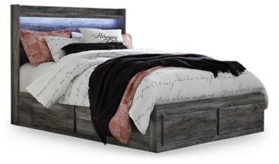 Cama con Paneles Baystorm Queen Americana con 4 Cajones de Almacenamiento