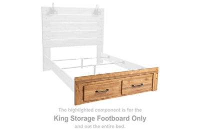 Pasklyn King Americana Piecero con Almacenamiento