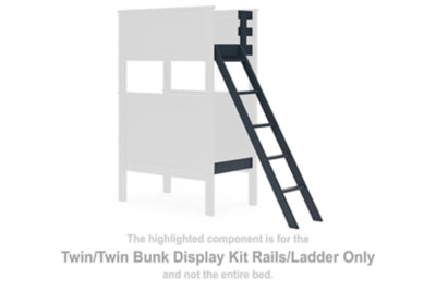 Nextonfort Twin/Twin Bunk Display Kit Rieles/Ladder