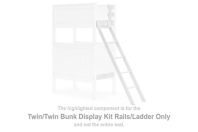 Nextonfort Twin/Twin Bunk Display Kit Rieles/Ladder