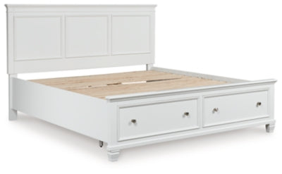 Cama con Paneles Fortman California King con Almacenamiento