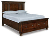 Cama con Paneles Porter Queen Americana con Almacenamiento