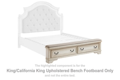 Realyn King Americana/California King Upholstered Banca Piecero