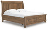 Cama Trineo Vandenmore King Americana Almacenamiento
