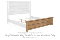 Kristiland King Americana/California King Pie de Cama de Panel con Listones