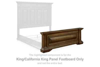 Channley King Americana/California King Pie de Cama de Panel