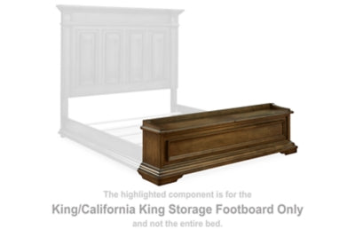 Channley King Americana/California King Piecero con Almacenamiento