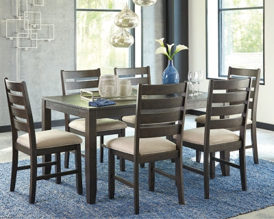 Rokane Dining Table y Chairs (Juego de 7)