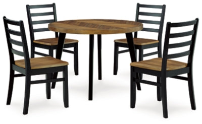 Blondon Dining Table y 4 Chairs (Juego de 5)