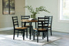 Blondon Dining Table y 4 Chairs (Juego de 5)
