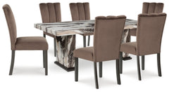 Jazmore Mesa de Comedor y 6 Sillas