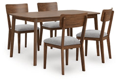Lyncott Mesa de Comedor y 4 Sillas (Set de 5)