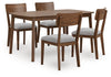 Lyncott Dining Table y 4 Chairs (Juego de 5)