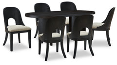 Rowanbeck Mesa de Comedor y 6 Sillas
