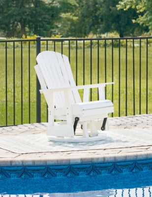 Hyland Wave Outdoor Swivel Glider Silla