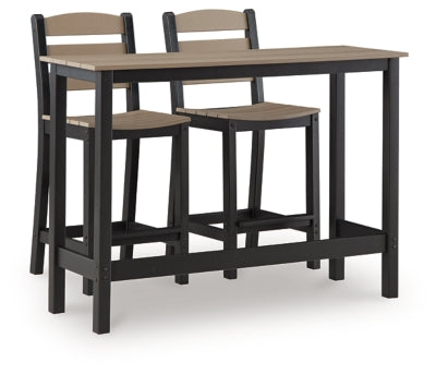 Moondance Outdoor Counter Table y 2 Barstools