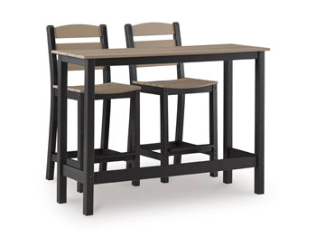 Moondance Outdoor Counter Table y 2 Barstools