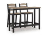 Moondance Outdoor Counter Table y 2 Barstools