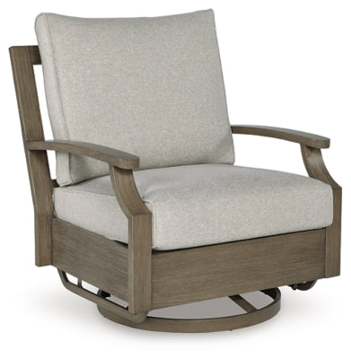 Rainier Ranch Outdoor Swivel Glider Silla con Cushion